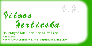 vilmos herlicska business card